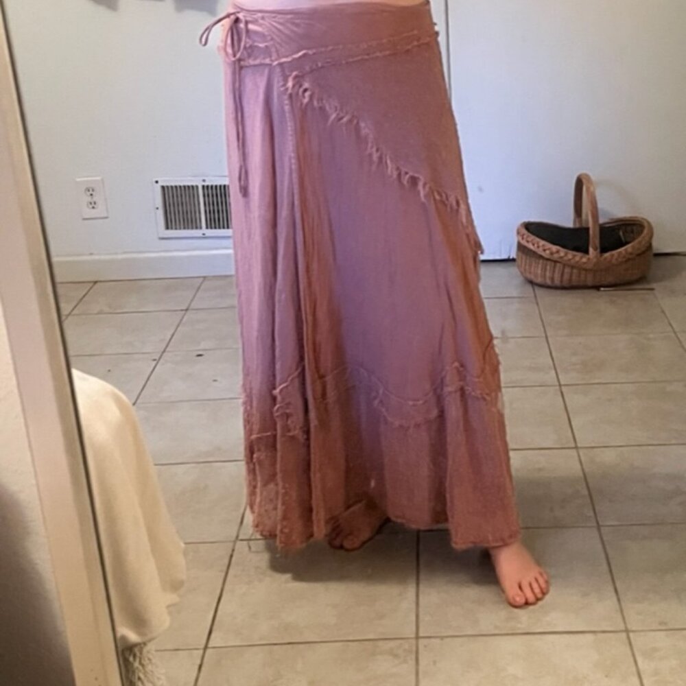 ORLY Boho Cotton Maxi Skirt